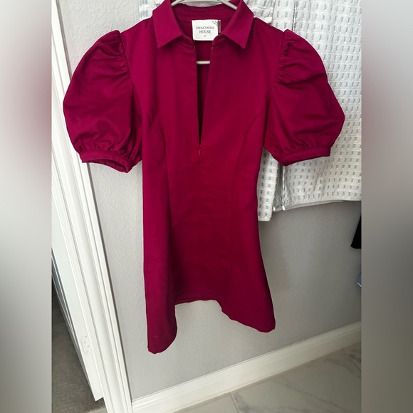 Women's Raspberry denim Mini dress - Picture 2 of 13